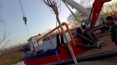 YSCSD250 10 inch cutter zuigbagger onder installatie Yongsheng Dredger